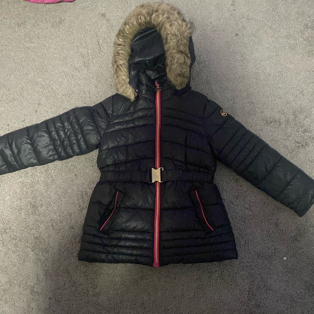 Little Girl’s Michael Kors Puffer with Removable Hood